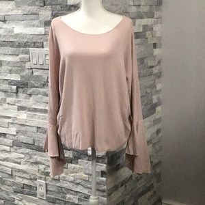 NWT Express Pink Bell Sleeve Sweater Size XL